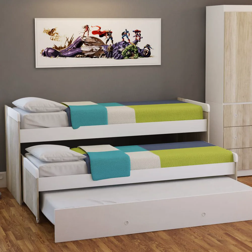 Cama nido triple 80 cm con carrocama