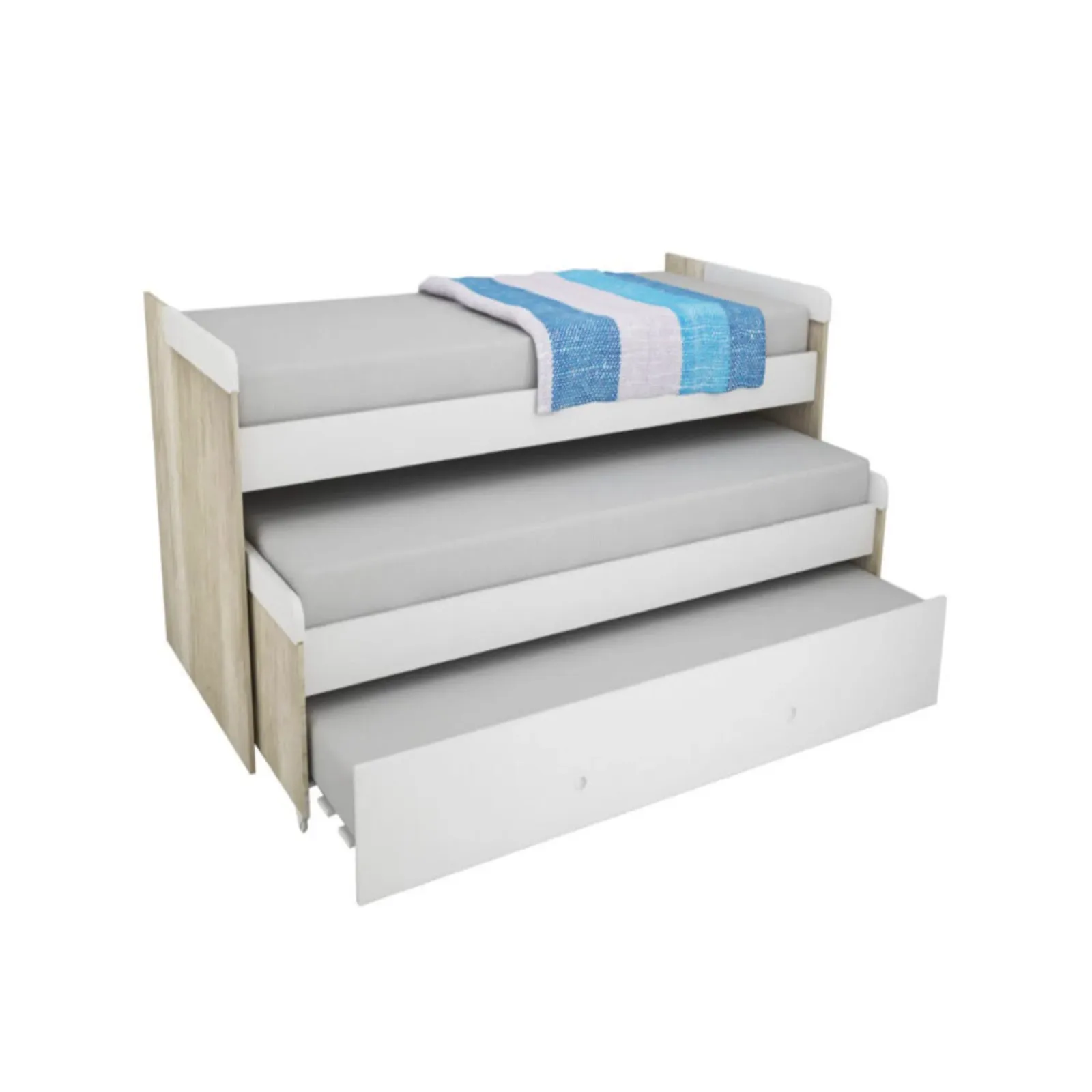 Cama nido triple 80 cm con carrocama