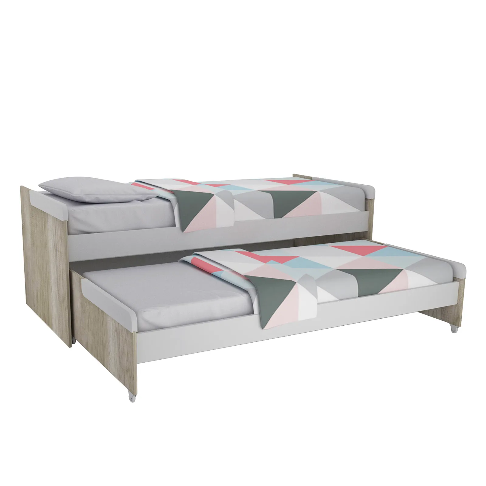 Cama nido doble con carrocama