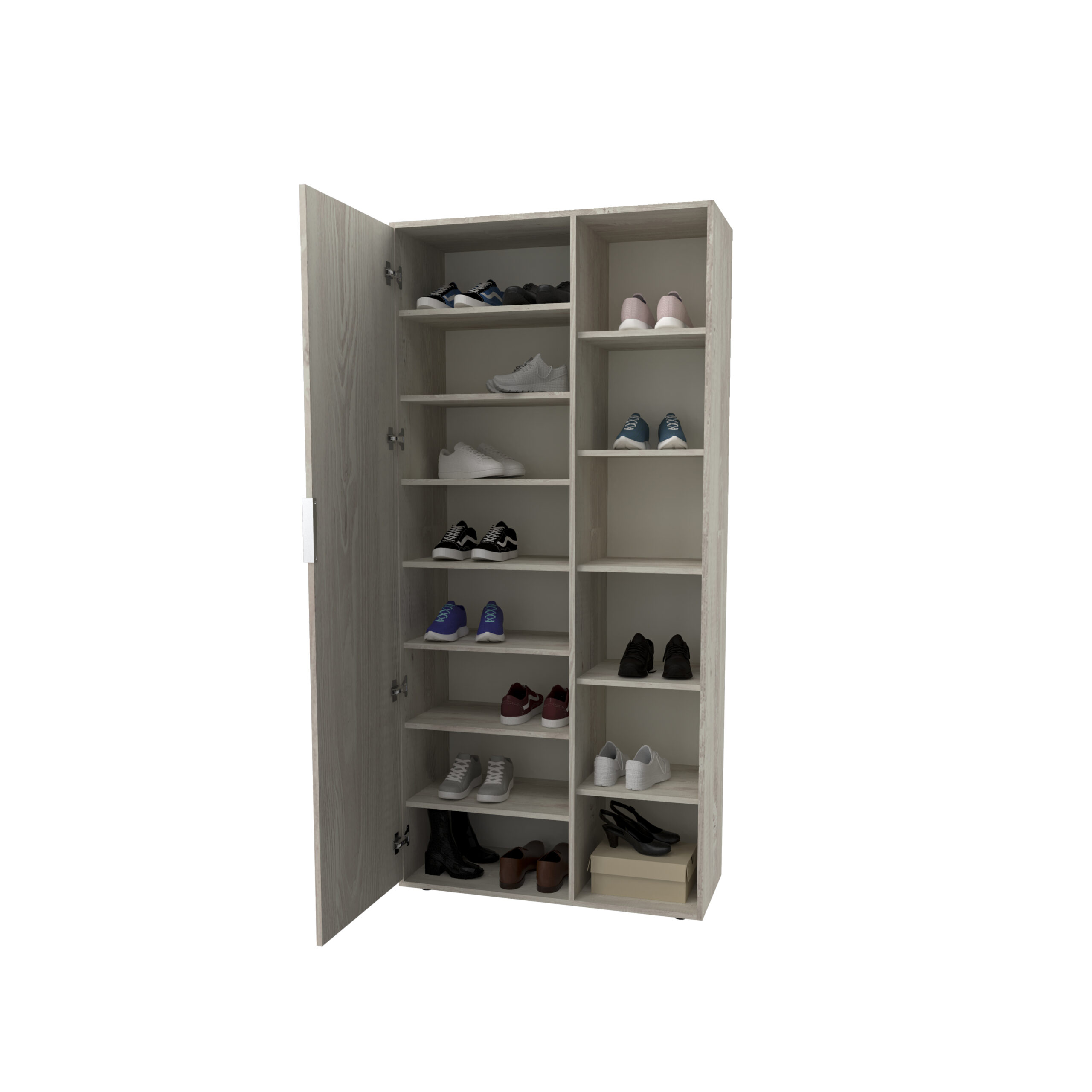 Zapatero alto con 1 puerta