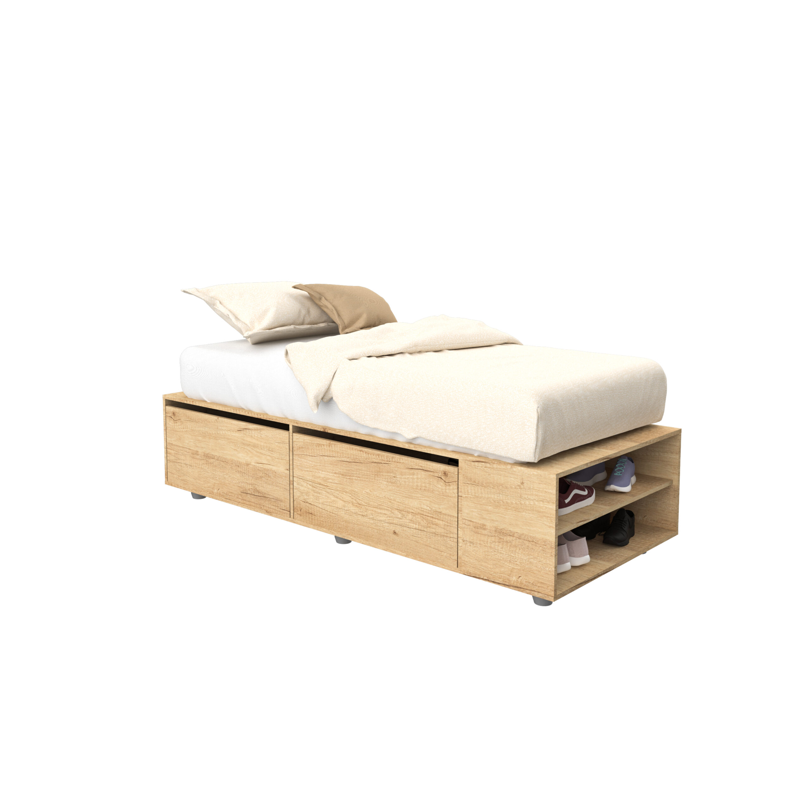 Cama Box c/cajón