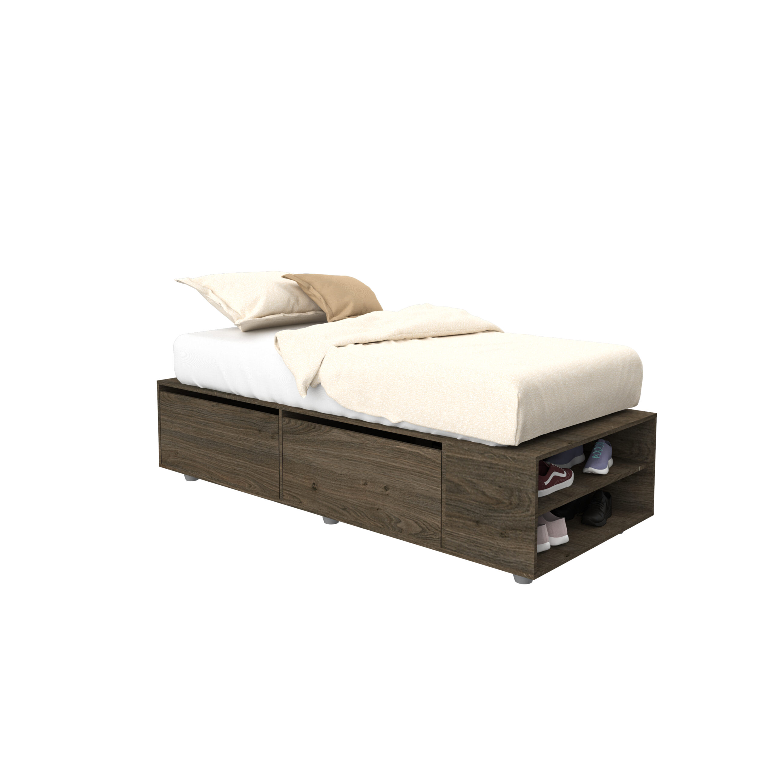 Cama Box c/cajón