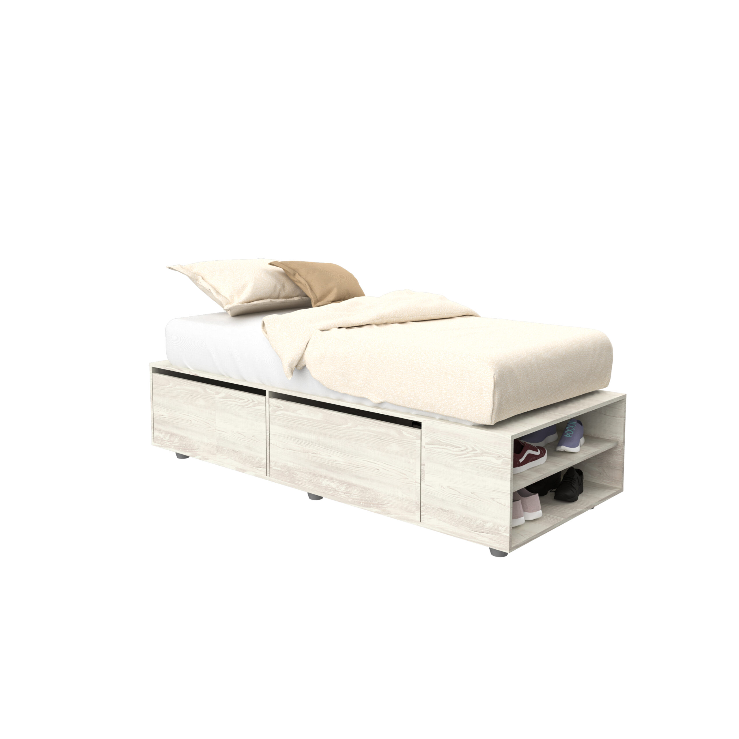 Cama Box c/cajón