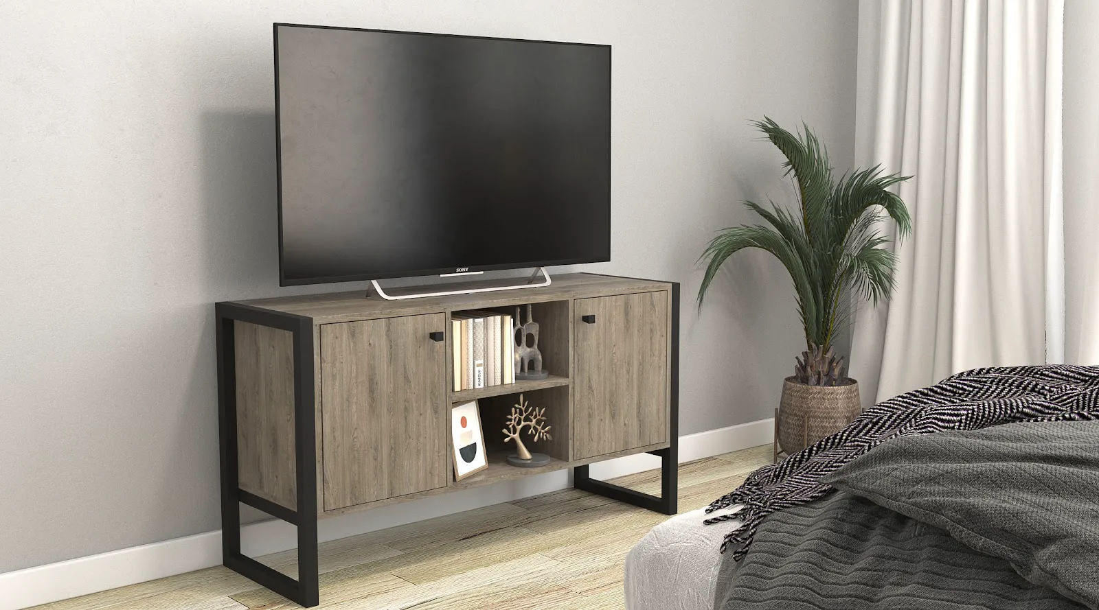 Rack mesa TV 42" 2 puertas