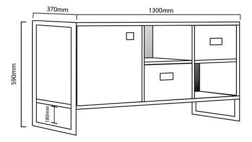 Rack mesa TV 50"