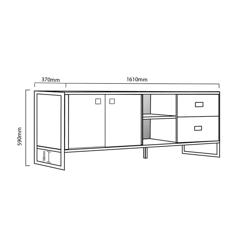Rack mesaTV 65" 1.60