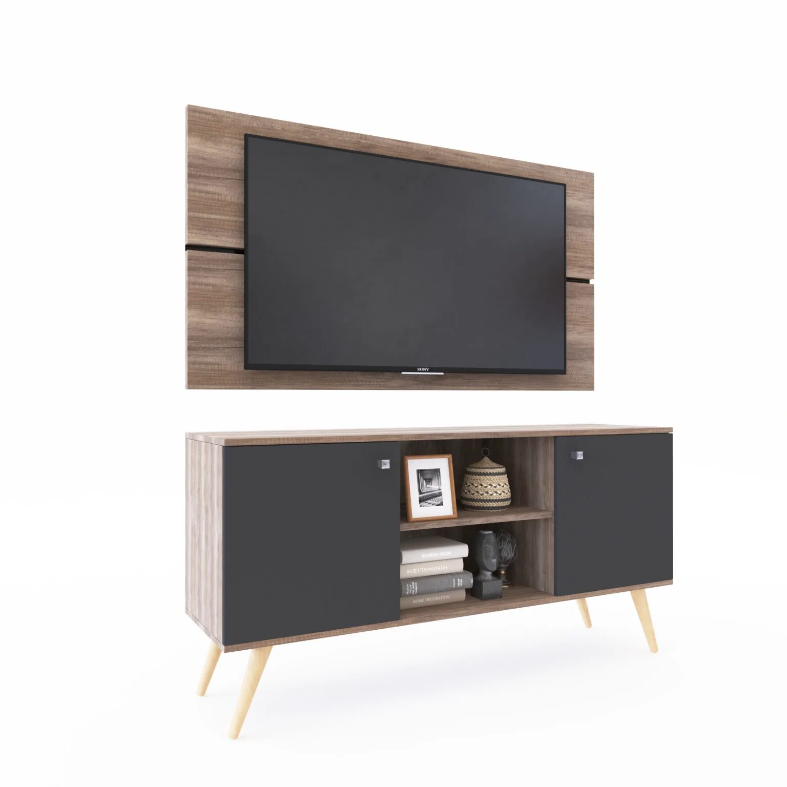 Rack + panel para TV 42"
