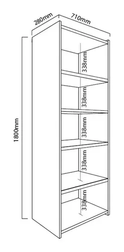 Biblioteca 5 estantes