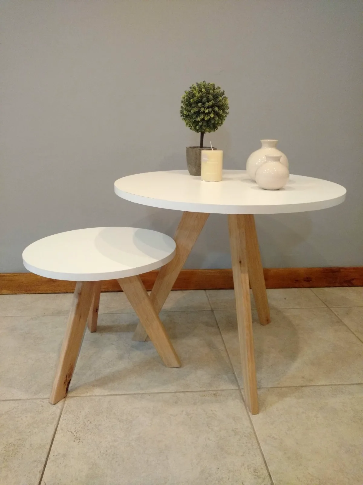 Mesa ratona redonda 40cm + 50cm