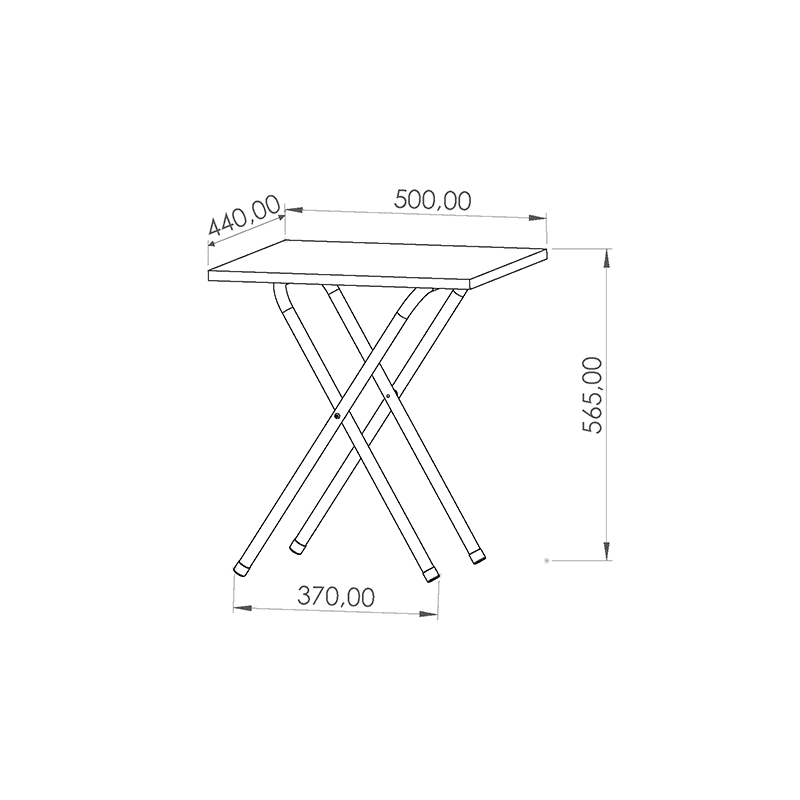 Mesa plegable matera