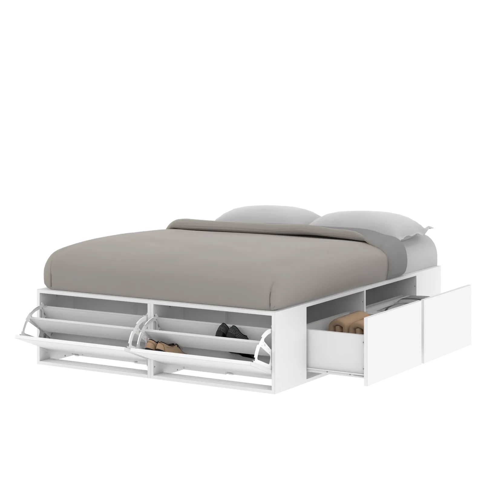 Box extensible 1.40 a 1.60 BLANCO