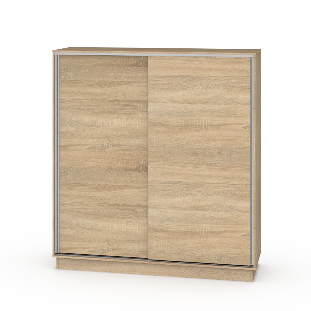 Placard 2 puertas corredizas 1,80Mt blanco-wengue