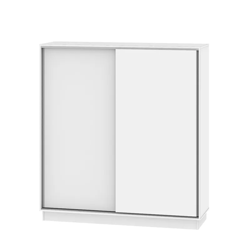 Placard 2 puertas corredizas 1,80Mt blanco-wengue