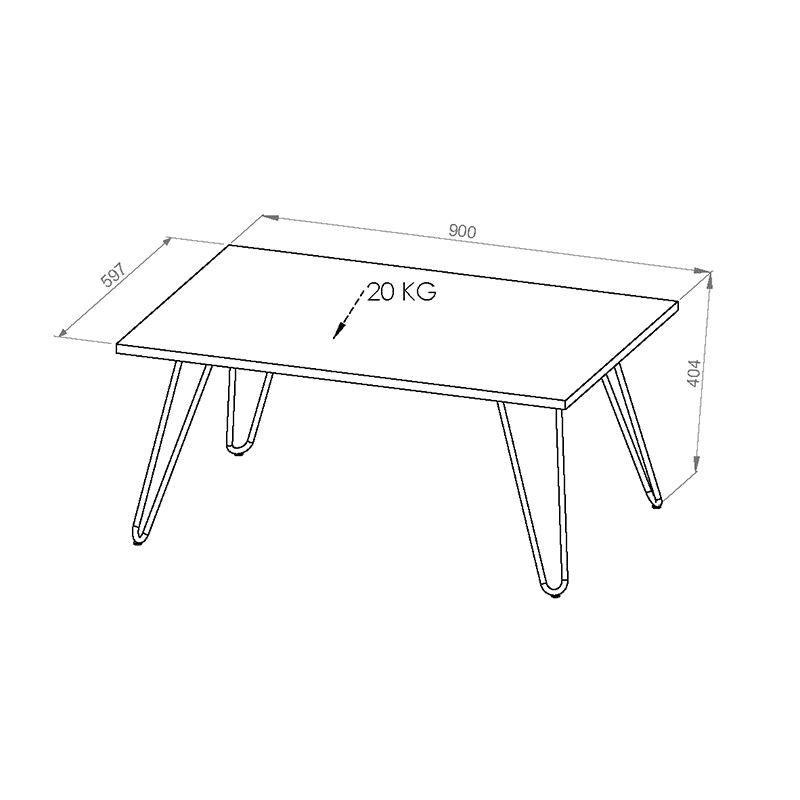 Mesa ratona Industrial Di