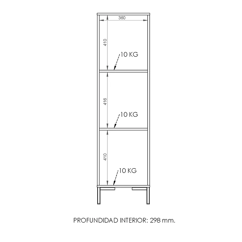Módulo 1 cuerpo Oslo roble