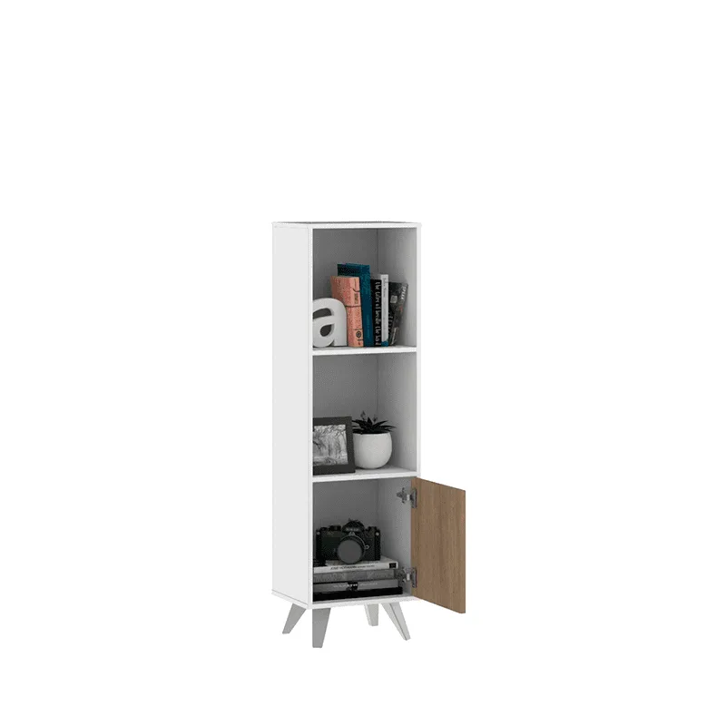 Modulo 1 cuerpo y 1 puerta escandinavo blanco