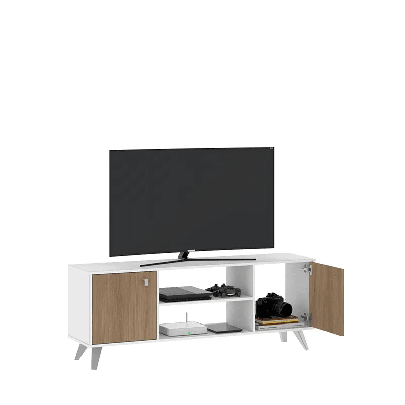 Rack de tv Con 2 puertas escandinavo