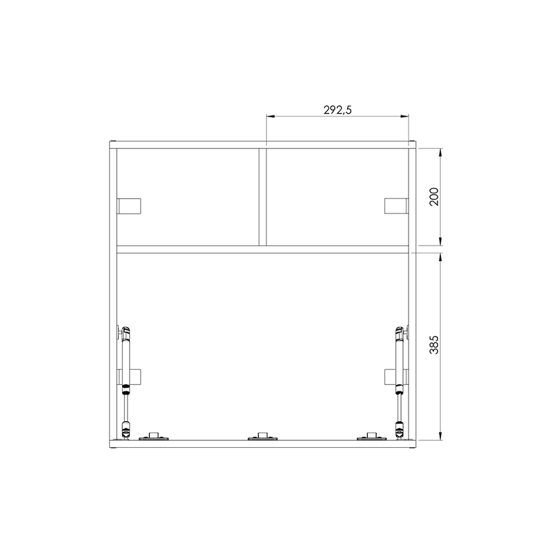 Escritorio flotante plegable roble natural blanco