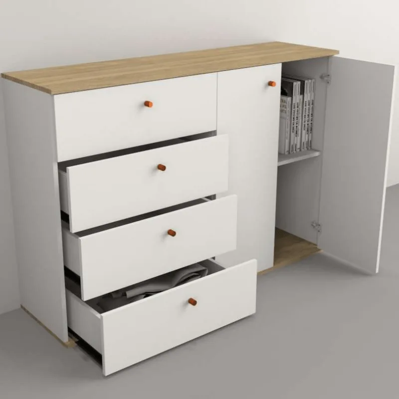 Bahiut 4 caj/ 2 puertas