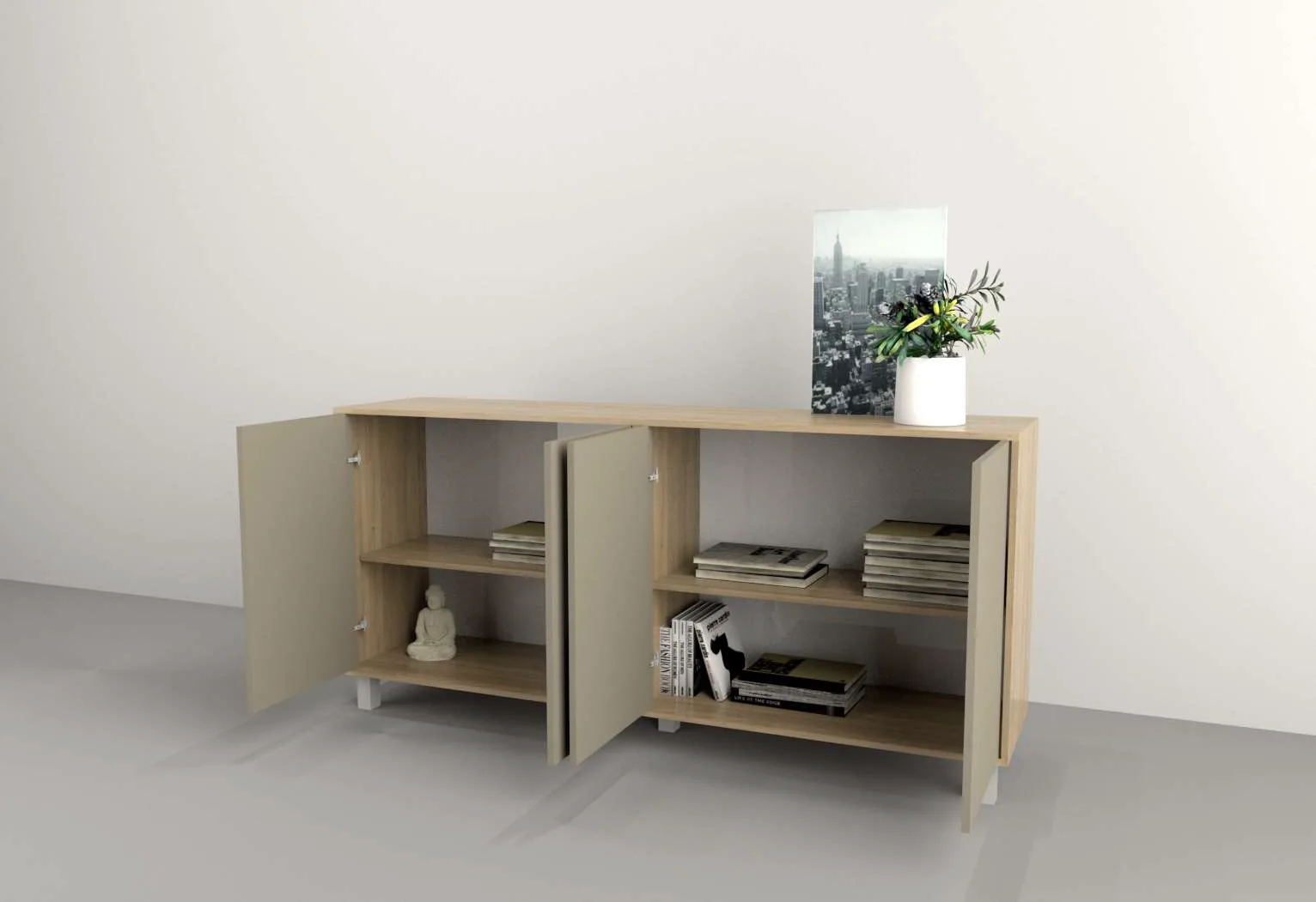 Bahiut 4 puertas 7008